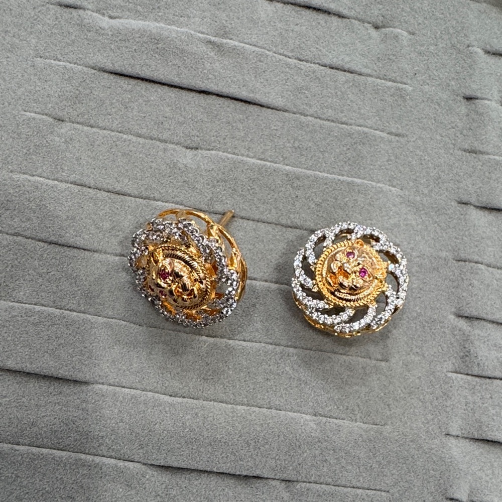 Elegant Gold and Silver Women's Earrings